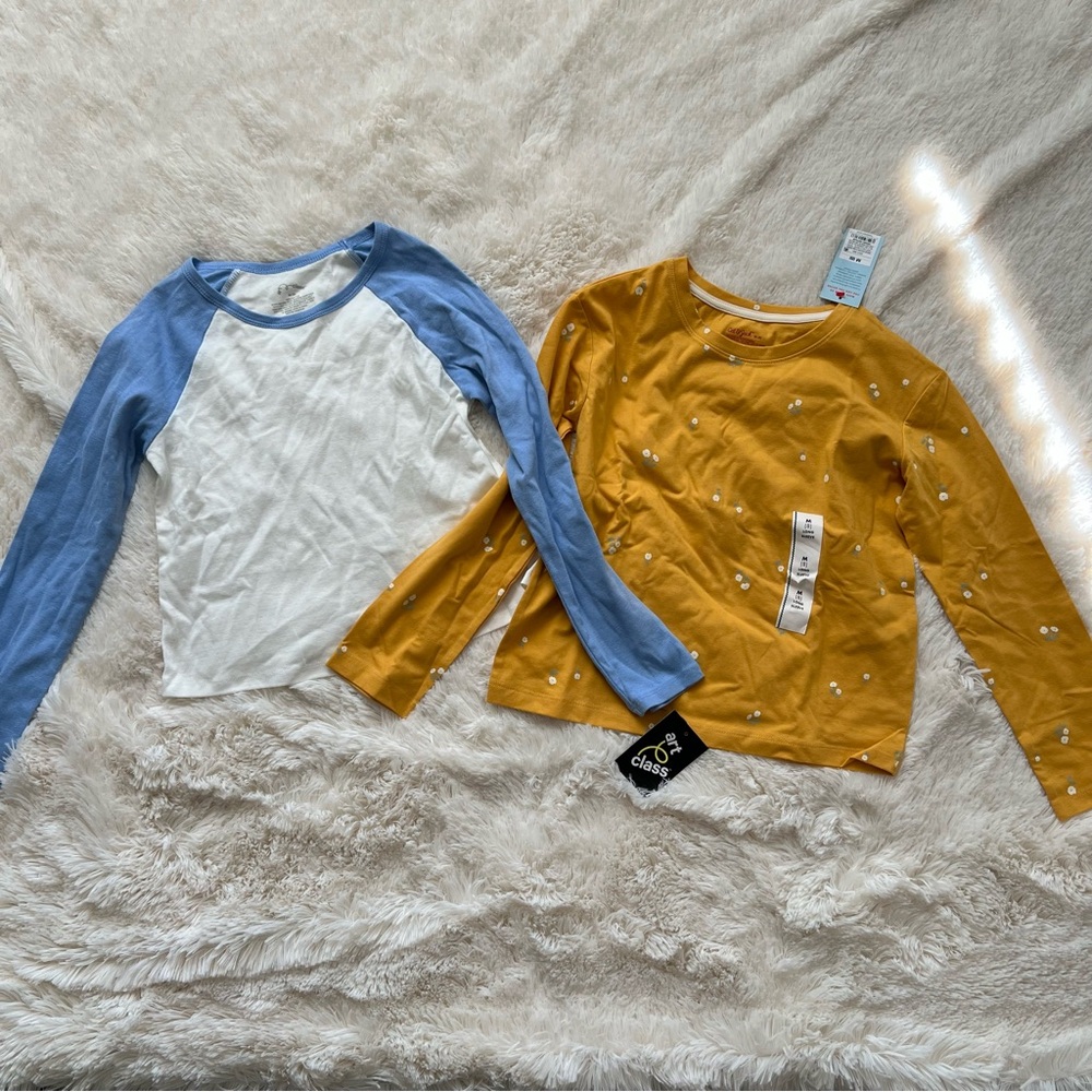 Art Class Baseball Long Sleeve T-Shirt, Cat & Jack Golden Yellow T-Shirt